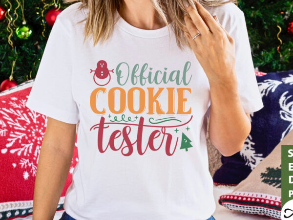 Official cookie tester svg t shirt design online