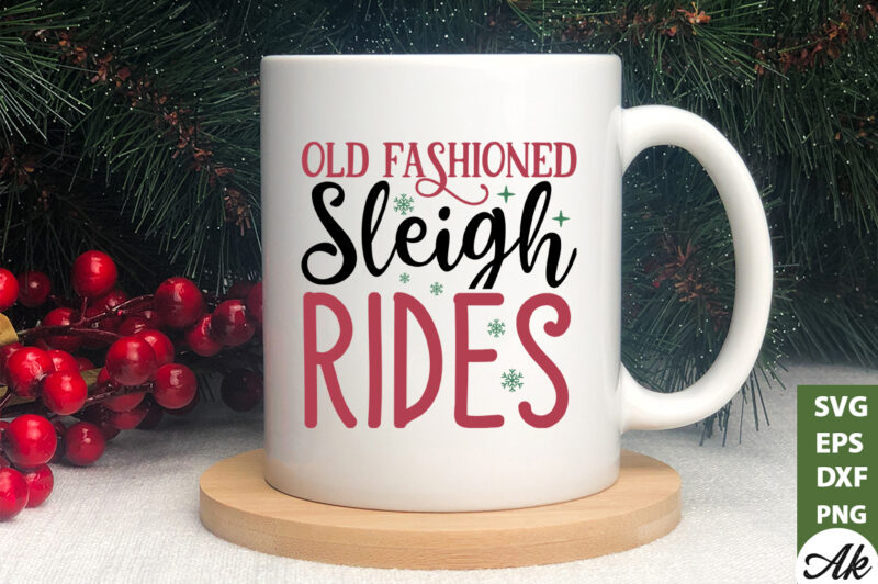 Old fashioned sleigh rides Sign Making SVG