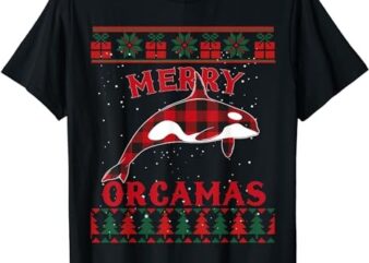 Orca Killer Whales Pajama Shirt Ugly Christmas Sweater T-Shirt