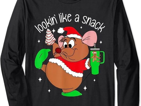 Out here looking like a snack funny mouse christmas long sleeve t-shirt png file
