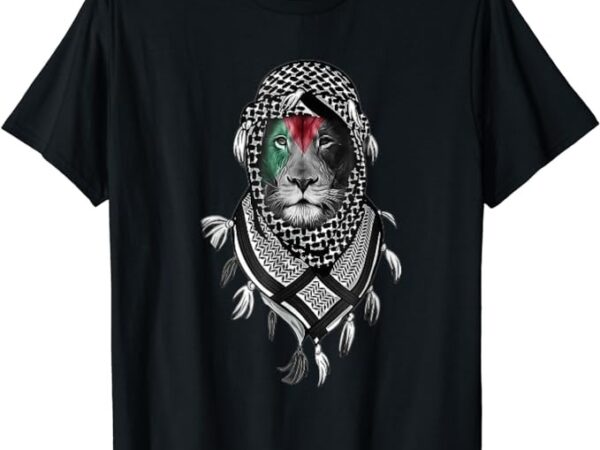 Palestinian lion free palestine free gaza palestine flag t-shirt