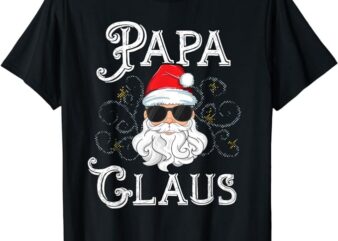 Papa Claus Matching Family Christmas Outfit Xmas Photo T-Shirt