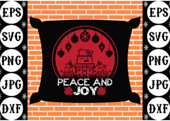 Peace and joy t shirt illustration
