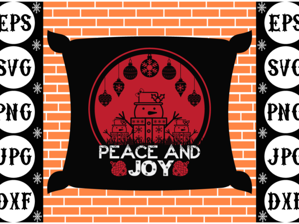 Peace and joy t shirt illustration