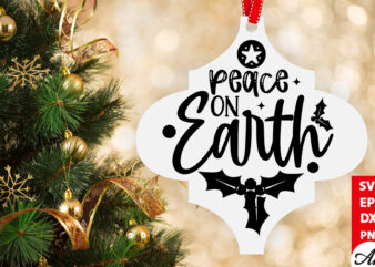 Peace on earth Cardinal Arabesque SVG