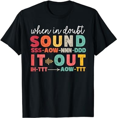 Phonemic awareness phonics teacher retro science of reading t-shirt Phonemic awareness phonics teacher retro science of reading t-shirt