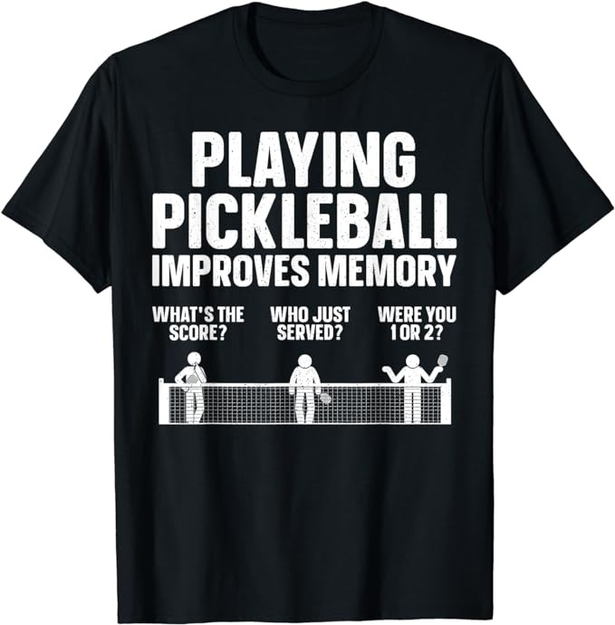 Pickleball Art For Men Women Paddle Sport Pickleball Lover T-Shirt ...