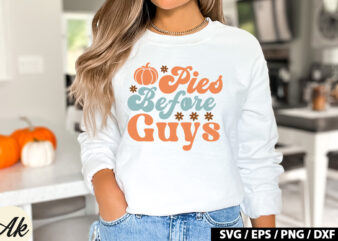 Pies before guys Retro SVG t shirt illustration