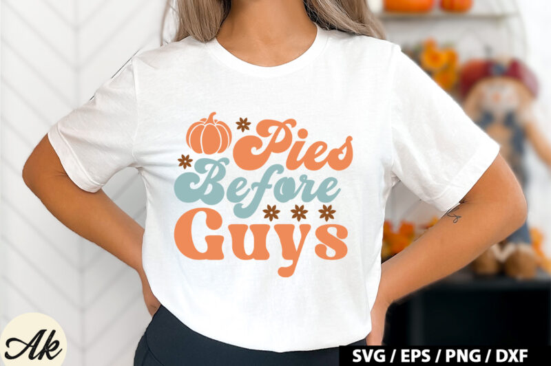 Pies before guys Retro SVG