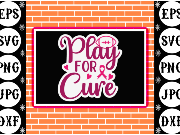 Play for cure sticker t shirt illustration