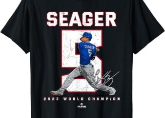 Player Number 2023 World Champion Corey Seager Texas MLBPA T-Shirt