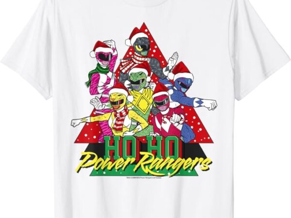 Power rangers christmas ho ho power rangers t-shirt