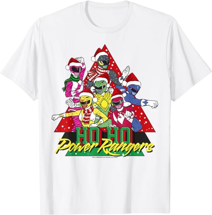 Power Rangers Christmas Ho Ho Power Rangers T-Shirt