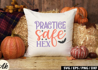Practice safe hex SVG t shirt illustration