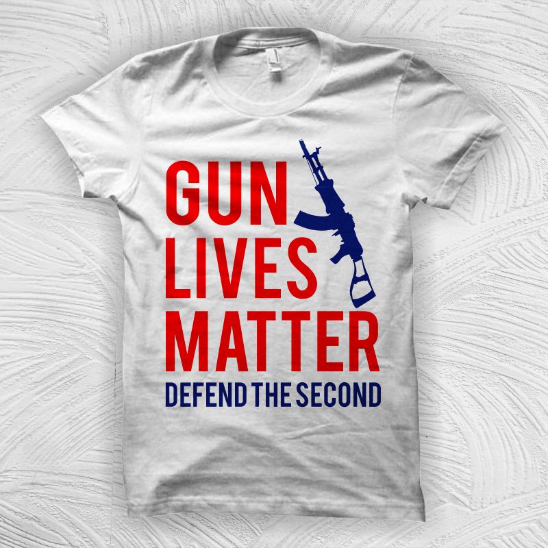 Guns lives matter t shirt design for download