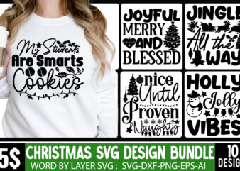 Christmas SVG Bundle,Christmas Vector T-shirt Design Bundle,Christmas SVG Cut File,Christmas PNG,Christmas SVG DEsign,Christmas SVG Cit File