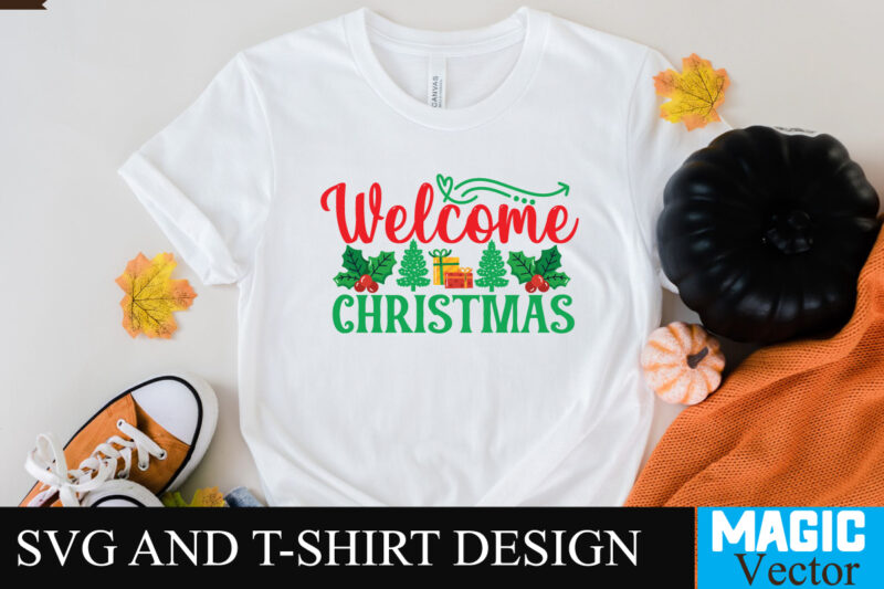 Welcome Christmas SVG Cut File