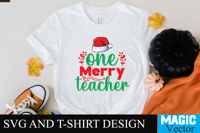 One Merry Teacher SVG Cut File