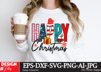 Happy Christmas Sublimation PNG,Christmas Sublimation Design