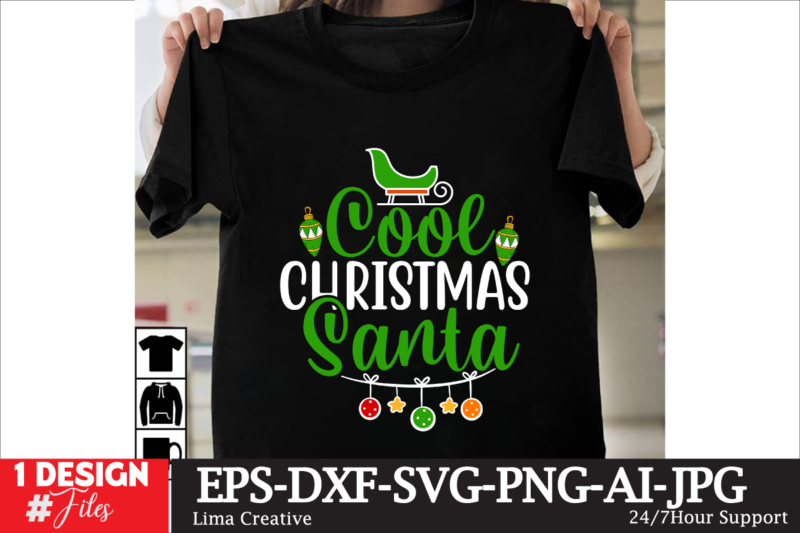 Christmas T-shirt Design BUndle, Christmas Vector T-shirt Design
