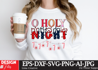 O Holy Night Sublimaton PNG,Christmas Sublimation Design <Christmas T-shirt DEsign
