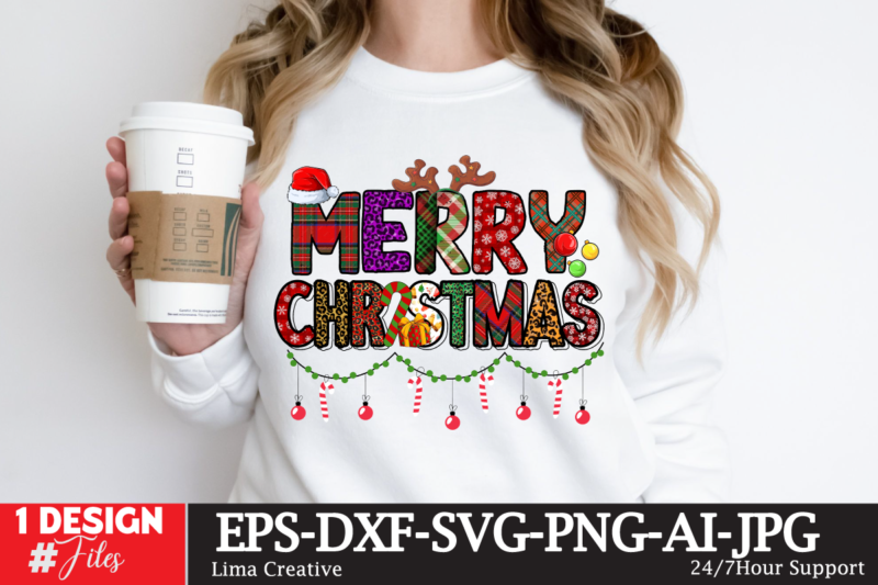 Merry Christmas Sublimation PNG<Christmas Sublimation Design , Christmas Sublimation Bundle