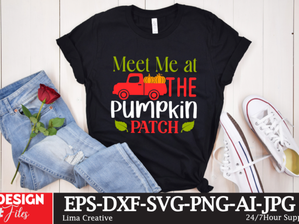Meet me at the pumpkin patch t-shirt design ,thanksgiving t-shirt design