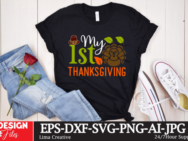 My 1st thanksgiving t-shirt design ,thanksgiving t-shirt design