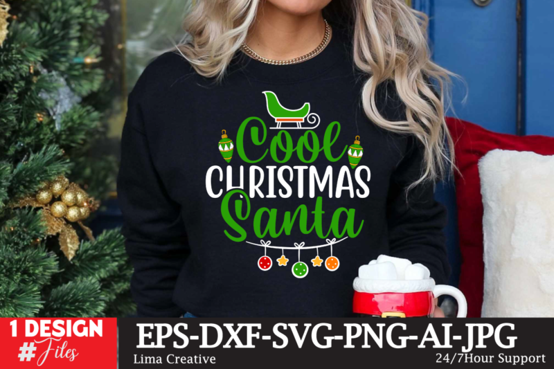 Christmas T-shirt Design BUndle, Christmas Vector T-shirt Design