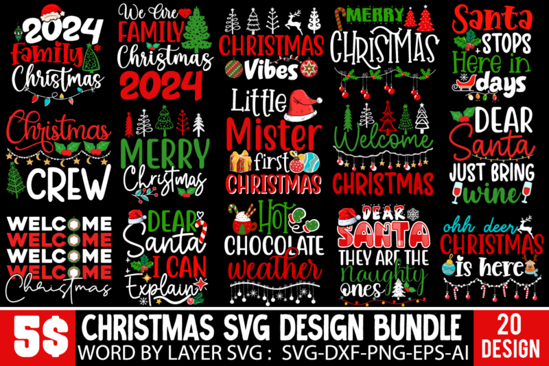 Christmas SVG Bundle ,SVG Cut File,Christmas SVG Design,Christmas PNG,Christmas SUblimation,Christmas T-shirt DEsign,Christmas SVG Bundle