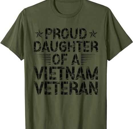 Proud daughter of a vietnam veteran vintage design for men t-shirt