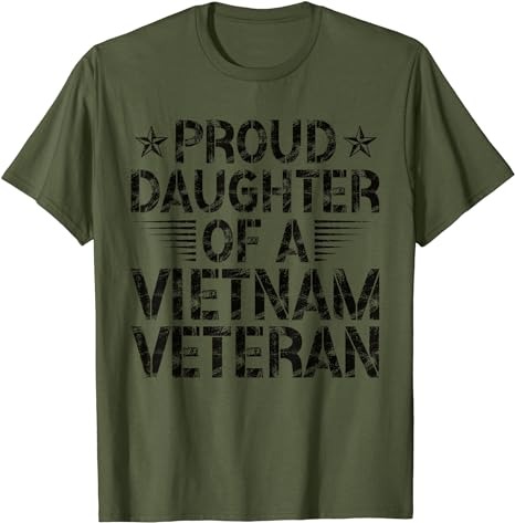 Proud Daughter Of A Vietnam Veteran Vintage Design For Men T-Shirt