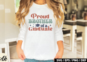 Proud brother of a graduate Retro SVG