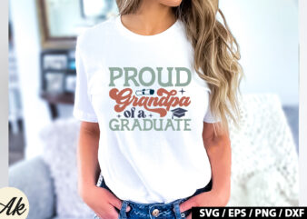 Proud grandpa of a graduate Retro SVG