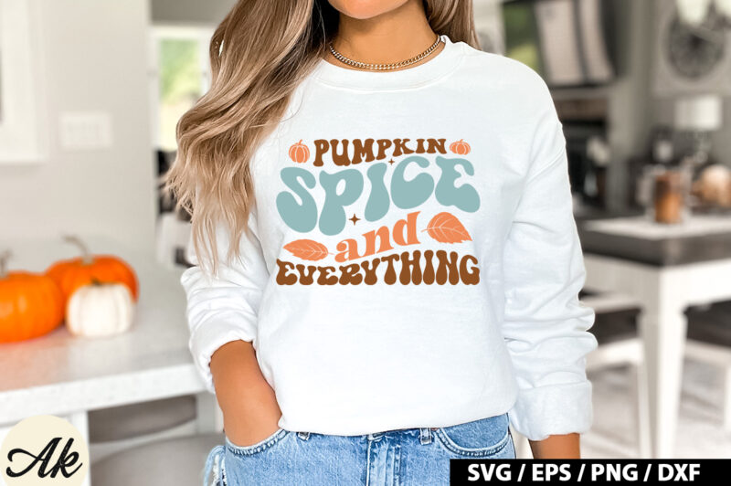 Pumpkin spice and everything Retro SVG