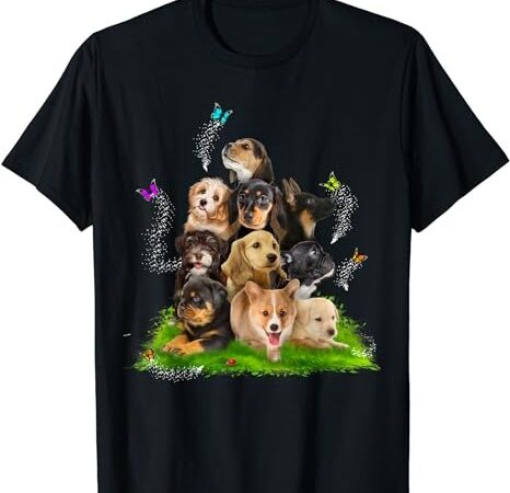 Puppy lover, puppy pile, cute puppy, dog lover, dog t-shirt