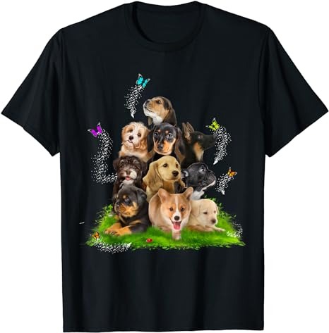 Puppy Lover, Puppy Pile, Cute Puppy, Dog Lover, Dog T-Shirt