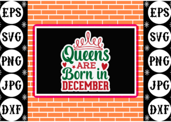 Queens are born in December sticker 1