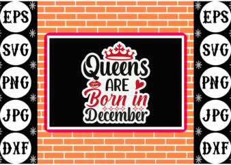 Queens are born in December sticker 4