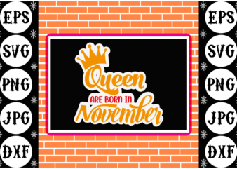 Queens are born in November sticker 1