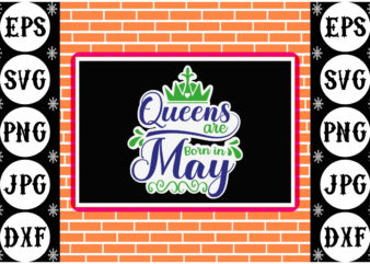 Queens are born in may sticker 1
