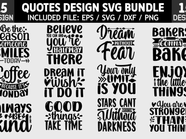 Quotes design svg bundle