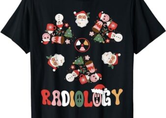 Radiology Santa Claus Christmas X-Ray Tech Radiology Xmas T-Shirt