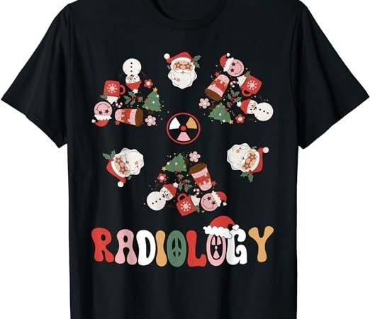Radiology santa claus christmas x-ray tech radiology xmas t-shirt