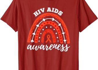 Rainbow HIV AIDS Awareness Month T-Shirt