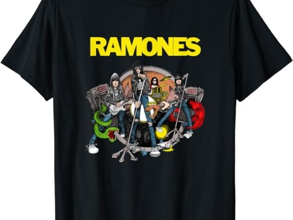 Ramones road to ruin rock music band t-shirt