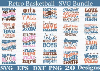 Retro Basketball SVG Bundle t shirt design online