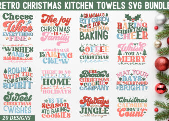 Retro-Christmas-kitchen-towels-svg-bundle