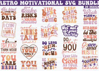 Retro Motivational SVG Bundle t shirt design online