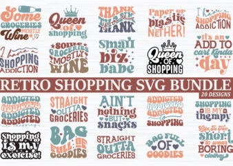 Retro Shopping SVG Bundle